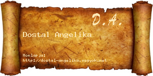 Dostal Angelika névjegykártya